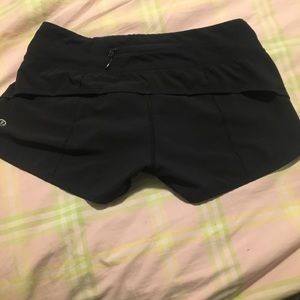 Black lulu lemon shorts